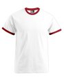 Ringer T-shirt Promodoro 3070 White-Red